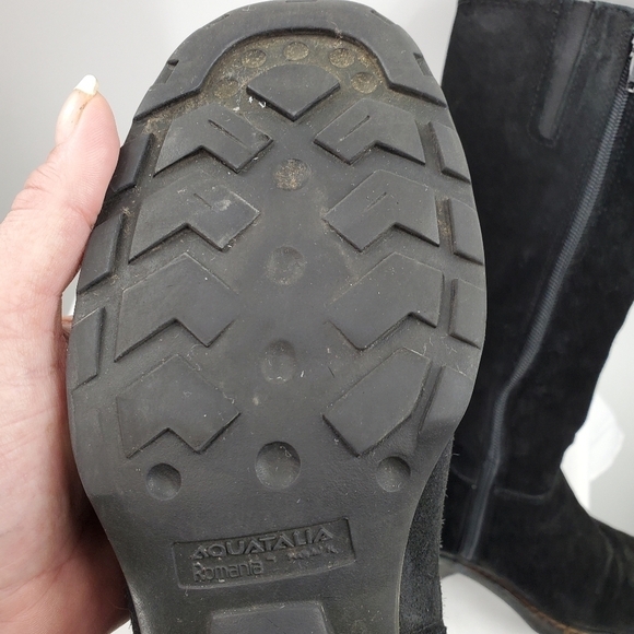Aquatalia black suede riding boots 7.5 - Picture 13 of 16